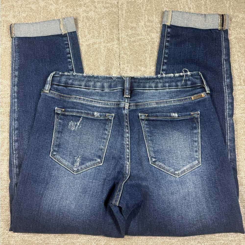 Kancan Exposed Button Fly Cuffed Skinny Jean Women Size 28 - Picture 6 of 6